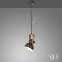 Pendelleuchte CUP 2.0, 1xE27 max. 60Watt exkl., höhenverstellbar, IP20, Schwarz von JUST LIGHT