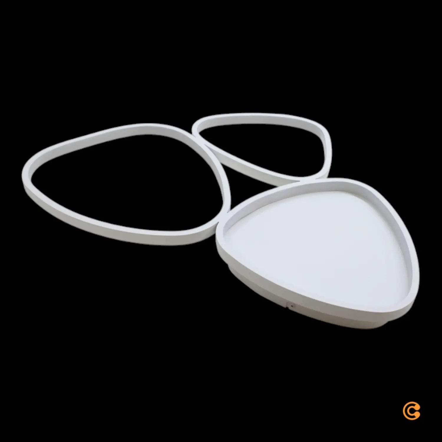 Just Light Led Deckenleuchte Lampe Pebbles Deckenleuchte Weiß Dimmbar Memory B-Ware von JUST LIGHT.