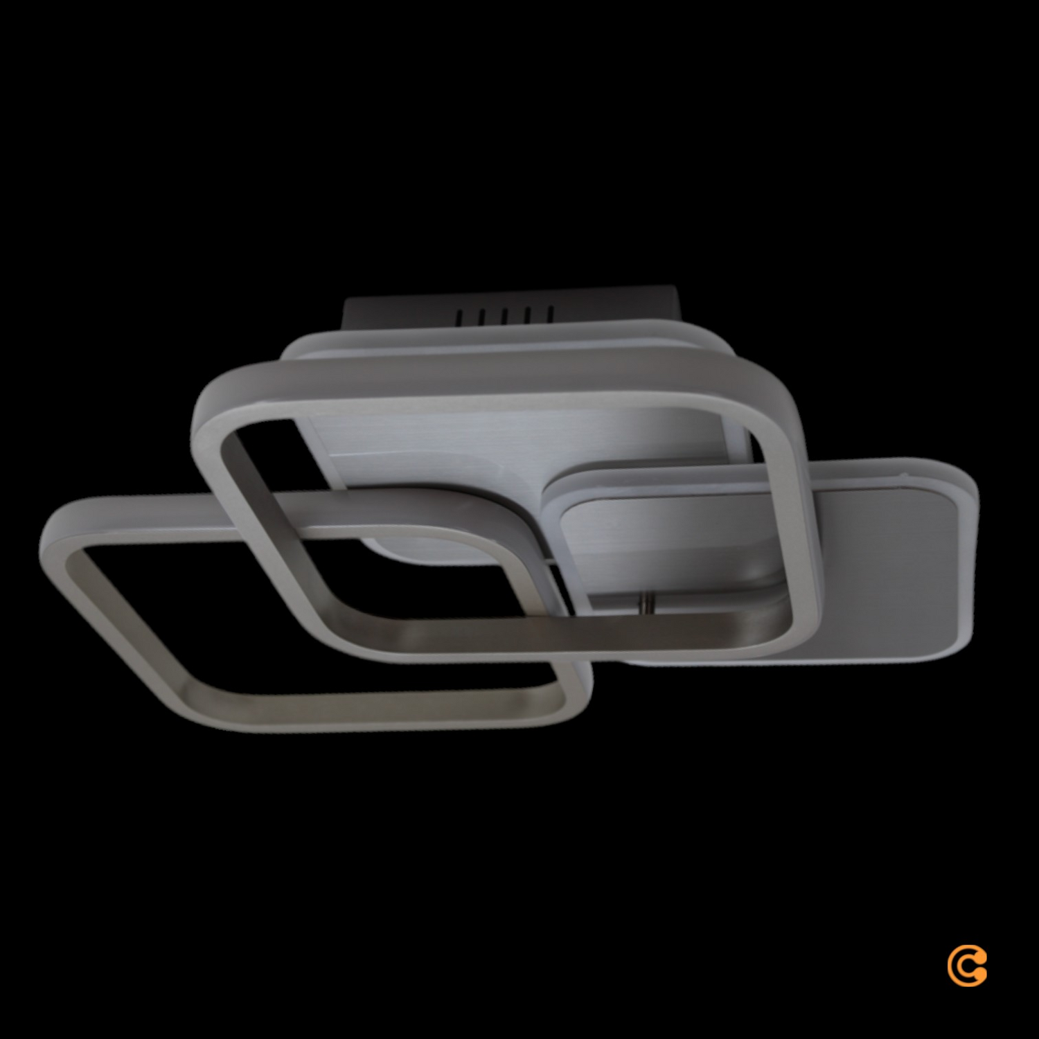 Just Light Led Deckenleuchte Lampe Sevent Schwarz 3000 K Eckig Wohnzimmerleuchte B-Ware von JUST LIGHT.
