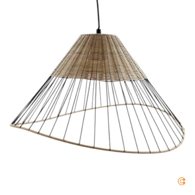 Just Light. Hängeleuchte Reed Hängelampe Lampe E27 Mit Konisch Geformtem Schirm B-Ware von JUST LIGHT.