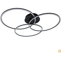 Just Light. - neuwertig] Just Light Led Deckenleuchte Lampe Ivanka Ringe Schwarz Dimmbar Wohnzimmer B-Ware von JUST LIGHT.