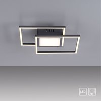 LED Deckenleuchte ASMIN, separat steuerbar, IP20, Schwarz von JUST LIGHT