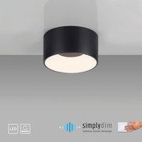 LED Deckenleuchte TANIKA, 1xLED-Board/13,00W, 3000K, IP20, Schwarz von JUST LIGHT