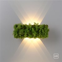 LED Wandleuchte GREEN CARLO, mit echtem Moos, 3000 K von JUST LIGHT