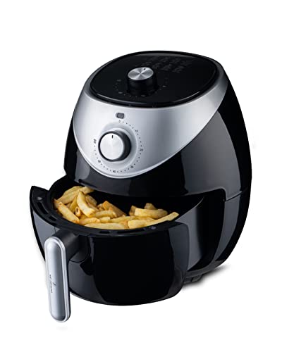 Just Perfecto Heißluftfritteuse 3,2L mit - Airfryer bis 200°C - Frittieren ohne Öl für 500g - 1400W Air Fryer mit 9 Programmen - Heißluft Fritteuse ohne Fett - Heissluftfriteuse für Pommes… von JUST PERFECTO HOUSEHOLD APPLIANCES