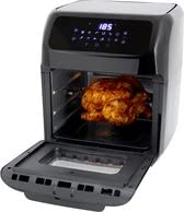 Just Perfecto Heißluftfritteuse XXL 12L - Airfryer bis 200°C - Frittieren ohne Öl mit 12 Programmen - 1800W Drehgrill Air Fryer mit Zubehör & Beleuchtung - Heißluft Fritteuse ohne Fett von JUST PERFECTO HOUSEHOLD APPLIANCES