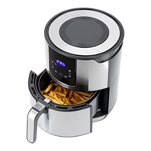 Just Perfecto Nadia Air Fryer 4.5L 1400W Stainless Steel with Timer Function and Digital Touch Screen, Dishwasher Safe, Air Fryer, Air Fryer Just Perfecto Nadia Air Fryer 4.5L 1400W Stainless Steel with Timer Function and Digital Touch Screen, Dishwasher Safe, Air Fryer, Air Fryer von JUST PERFECTO HOUSEHOLD APPLIANCES