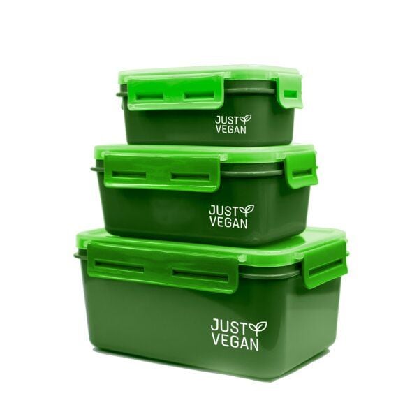 JUST VEGAN Frischhaltedosen 3tlg. Set von JUST VEGAN