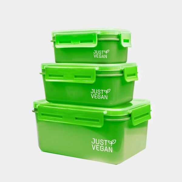 JUST VEGAN Frischhaltedosen 3tlg. Set von JUST VEGAN