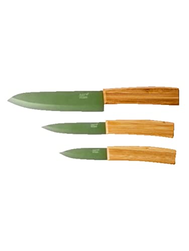 Just Vegan Messer-Set Erwachsene-Unisex Grün von Just Vegan