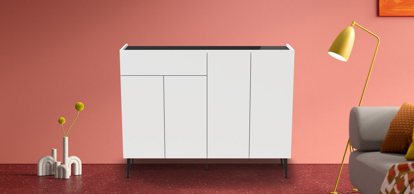 JUST by Spectral Sideboard Just.Charlie JSC1613 (Wandhängend montierbar oder verschiedene Designfüße zur Auswahl) von JUST by Spectral