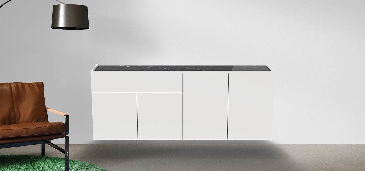 JUST by Spectral Sideboard Just.Charlie JSC2083 (Wandhängend montierbar oder verschiedene Designfüße zur Auswahl) von JUST by Spectral