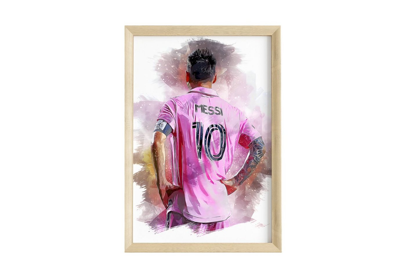 JUSTGOODMOOD Poster ® Lionel Messi 10 Inter Miami · Fußball Poster · ohne Rahmen von JUSTGOODMOOD