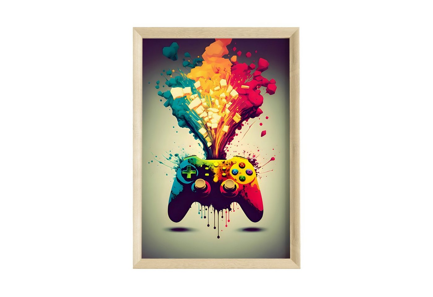 JUSTGOODMOOD Poster Premium ® Gamer Controller · ohne Rahmen von JUSTGOODMOOD