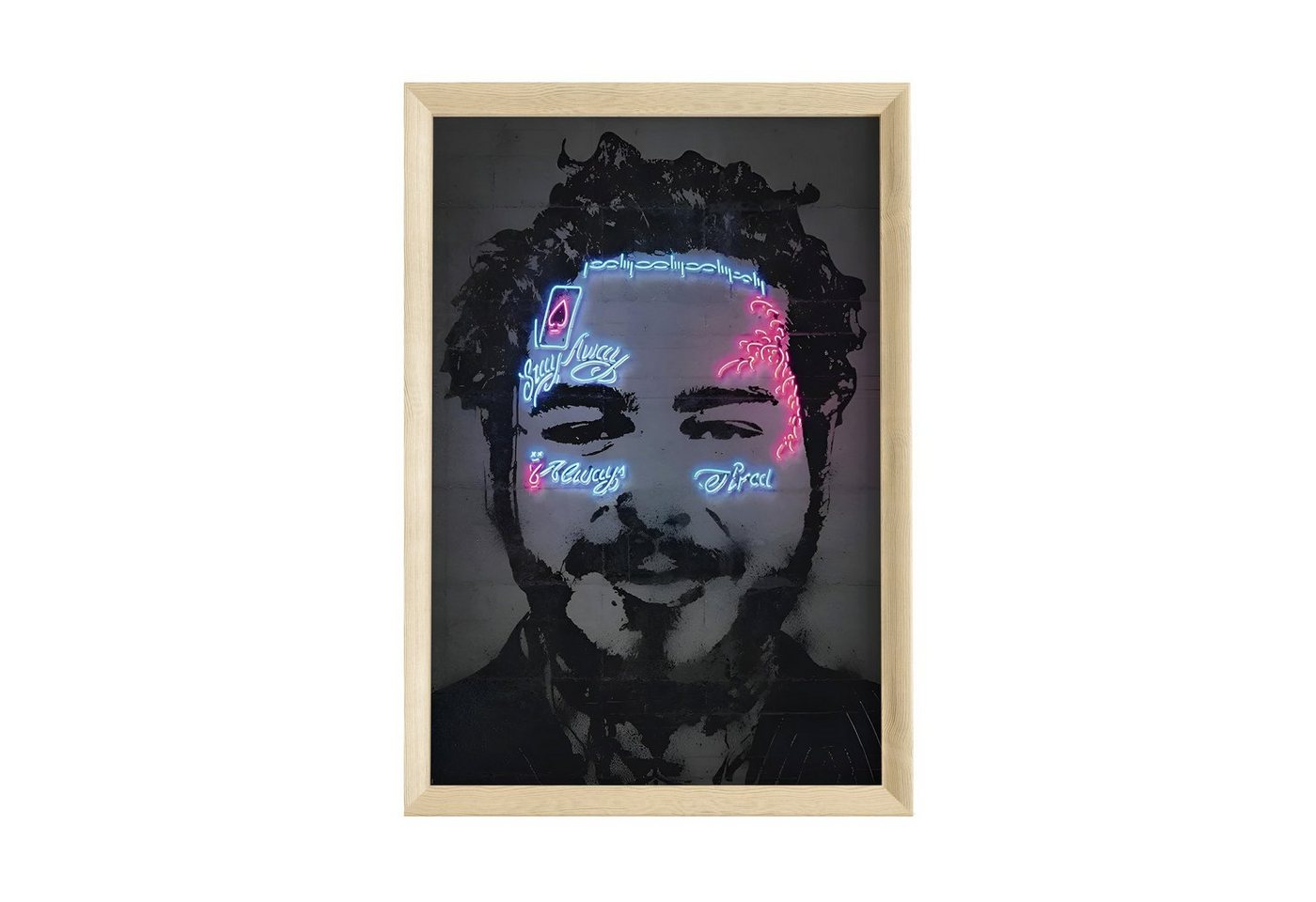 JUSTGOODMOOD Poster Premium ® Post Malone Poster · ohne Rahmen von JUSTGOODMOOD