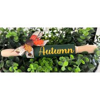 Herbst Nudelholz | Dekor Kürbiskuchen Heufahrt Sonnenblume Apfelkuchen Wohnkultur Tiered Tablett von JUSTSAYINWoodCrafts