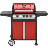 Gasgrill Genius rot / schwarz 3+1 Brenner - Justus von JUSTUS