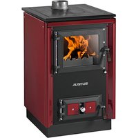 JUSTUS Festbrennstoffherd »Rustico-50 2.0«, bordeauxrot, Emaille, 7 kW JUSTUS Festbrennstoffherd »Rustico-50 2.0«, bordeauxrot, Emaille, 7 kW von JUSTUS