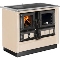 JUSTUS Festbrennstoffherd »Rustico-90 2.0«, 7 kW, mit Sichtscheibe - weiss von JUSTUS