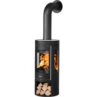 JUSTUS Kaminofen »Mino Trios 2.0«, transparent, Keramik, 5,5 kW - schwarz von JUSTUS