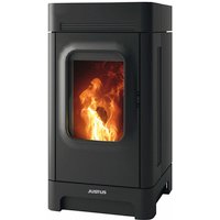 JUSTUS Pelletofen »Canis«, Stahl, max. 6,4 kW/160 m³, 1-Punkt-Verriegelung - schwarz von JUSTUS