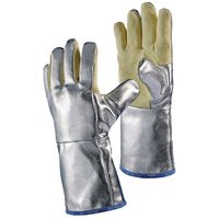 Jutec - H115A238-W2 Hitzeschutzhandschuhe 5-Finger Universalgröße natur/silber mi von JUTEC