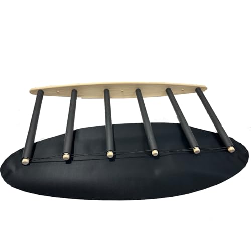 Vertikales Surfbrett Rack - Nachhaltiges Holz Surfbrett Rack mit Gummimatte, Surf Rack Vertikal, Surfboard Rack für Wand, Surfboard Racks für Wand, Surfboard Racks für Wand (6 Arme (5-6 Boards)) von JUTSTJUKO