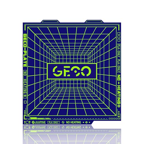 2025 Upgraded Supertack 3D Printing Bed GECO Plate PLA Plate (No Heating) Compatible with Bambu-Lab A1mini Build Plate 3D Printer 184 x 184 mm Magnetic Spring Steel 0°C Heated Bed von JUUPINE