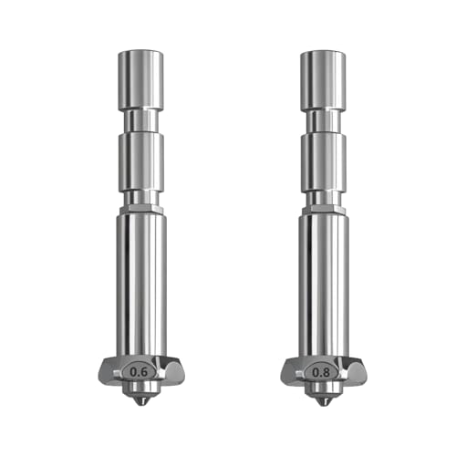 All-in-one extruder throat & hardened steel nozzle (0.6 & 0.8) for Kobra 3 Max, quick change high flow hot end extruder spare parts kit for Anycubic Kobra 3 Max Combo 3D printer von JUUPINE