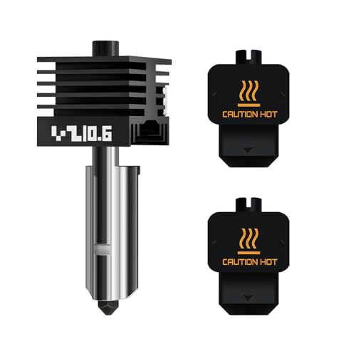 For Bambu Hotend - H2D 3D Printer 0.6mm Hardened Steel Hotend Regular Extruder Kit (with Extra One Silicone Sock), for Bambu Lab H2D ACE Pro, Optimal Print Fineness von JUUPINE