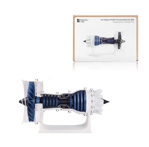 For Bambu Lab Makerworld MH006 Jet Engine Creative Model Kit - Engine Aircraft DIY 3D Printing Parts, compatible with Bambulab P1P/P1S/A1/X1/X1C/X1E, the model needs to be printed by yourself von JUUPINE