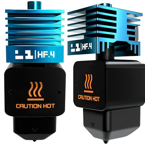 JUUPINE 2-pack upgraded high flow extruder TcnCoat Hotend for Bambu lab H2D, 65mm³/s comparable to original high flow, nano-coated hardened steel nozzle and electroplated heating block von JUUPINE