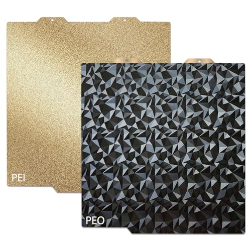 JUUPINE PEI PEO-Bauplatte für Bambulab A1 Mini-3D-Drucker, glatte Diamant-PEO+strukturierte PEI-Druckplatte, doppelseitige flexible Plattform aus Federstahl, 184 x 184 mm PEI-Blatt, beheiztes Bett von JUUPINE