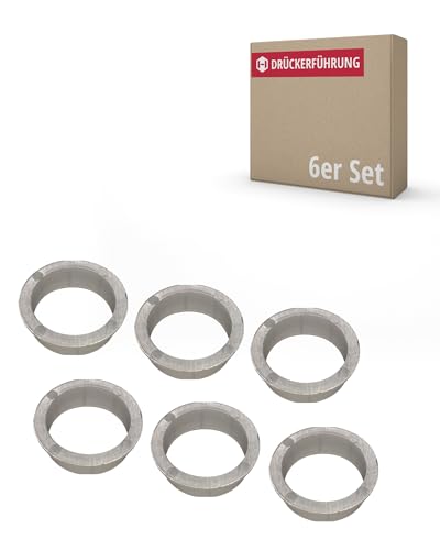 JUVA Drückerführung 18 mm Drückerlager-Ring weiß für Türgriffe & Drückerpaare - SM10003 | Kunststoff-Lager für Türdrücker | MADE IN GERMANY | 6 Stück - Führungsringe mit Ansatz für Türklinken von JUVA