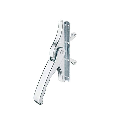 JUVA Metall Tor-Treibriegel mit beidseitiger Verriegelung - Torriegel für Stangen-Profil 16 x 16 mm | Türtreibriegel Hub 30 mm | MADE IN GERMANY | 1 Stück - Torverschluss für Gartentore & Metalltüren von JUVA