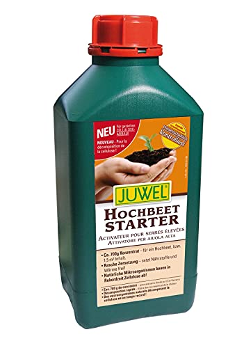 JUWEL Hochbeet-Starter (beschleunigt die Mikroorganismen, Zellulose Wird in Rekordzeit abgebaut, einfache Anwendung, für jedes Beet geeignet, geruchsverbessernd ohne Chemie) 20193 von JUWEL