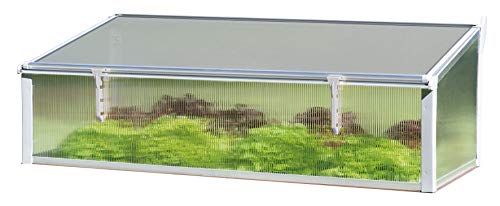 JUWEL Thermo Frühbeet 130/60 (Aufsatz für Timber Hochbeete, Fenster mit Windsicherung, einfache Montage, Hohlkammerplatten 4 mm, Wärmeisolierung) 20342 von JUWEL