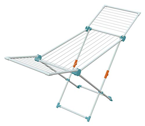 Juwel Wäschetrockner Superdry Basic mint (Standtrockner klappbar, Trockner für Bad + Balkon, Trockenlänge 11 m, Wäscheständer mit Twaron-Wäscheleinen) 40804 von JUWEL