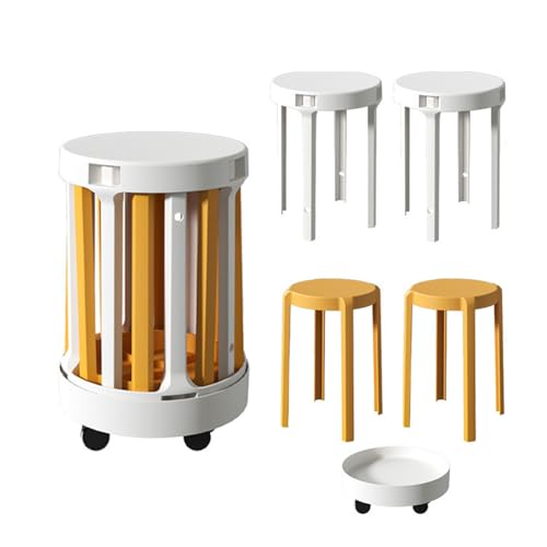 JUXDZISHW Mehrfarbig, 4 Stück Kunststoff-Hocker für Klassenzimmer, 45,7 cm, stapelbare Schulhocker, moderner, tragbarer Niststuhl für Studenten, Klassenzimmer, Schule, Zuhause, Büro JUXDZISHW Mehrfarbig, 4 Stück Kunststoff-Hocker für Klassenzimmer, 45,7 cm, stapelbare Schulhocker, moderner, tragbarer Niststuhl für Studenten, Klassenzimmer, Schule, Zuhause, Büro von JUXDZISHW