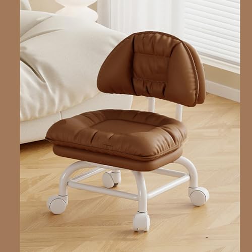 JUXDZISHW Metallisch, B2 Tier, Roller Seat aus PU-Leder mit 3-lagiger Halterung und Rückenlehne, drehbarer Hocker, niedrig, rund, mit Universalrollen für Zuhause, Fitness, Sport, Pediküre JUXDZISHW Metallisch, B2 Tier, Roller Seat aus PU-Leder mit 3-lagiger Halterung und Rückenlehne, drehbarer Hocker, niedrig, rund, mit Universalrollen für Zuhause, Fitness, Sport, Pediküre von JUXDZISHW