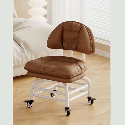 JUXDZISHW Metallisch, D3 Tier, Roller Seat aus PU-Leder mit 3-lagiger Halterung und Rückenlehne, drehbarer Hocker, niedrig, rund, mit Universalrollen für Zuhause, Fitness, Sport, Pediküre JUXDZISHW Metallisch, D3 Tier, Roller Seat aus PU-Leder mit 3-lagiger Halterung und Rückenlehne, drehbarer Hocker, niedrig, rund, mit Universalrollen für Zuhause, Fitness, Sport, Pediküre von JUXDZISHW
