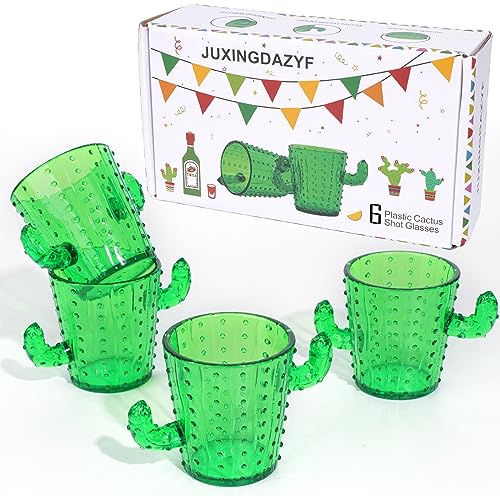 Kaktus-Schnapsgläser, 6er-Set, lustige Kunststoffbecher, 57 ml, für Finale Fiesta, Junggesellinnenabschied, Cinco de Mayo, niedliche Tequila-Gläser Kaktus-Schnapsgläser, 6er-Set, lustige Kunststoffbecher, 57 ml, für Finale Fiesta, Junggesellinnenabschied, Cinco de Mayo, niedliche Tequila-Gläser von JUXINGDAZYF