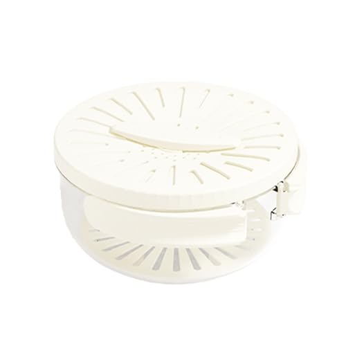 JUYAXIN Abtropfkorb mit faltbarem Griff, zusammenklappbares Abtropfgestell, platzsparendes Küchenwerkzeug für Obst, Gemüse, Aufbewahrung, Lebensmittelqualität, PET-Abtropfkorb von JUYAXIN