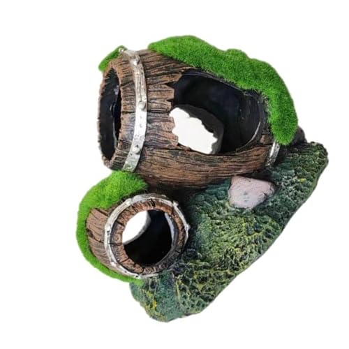 JUYAXIN Dekorative Fässer, Versteck für Fische, Garnelen, sichere Lebensräume, Haus, Aquarien, Landschaftszubehör, Aquarien, Unterschlupf, Aquarien, Moosfässer, Dekoration von JUYAXIN
