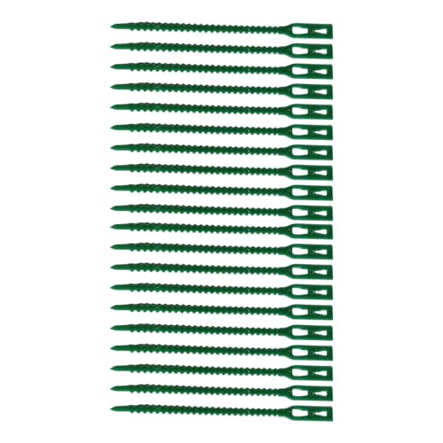 JUYAXIN Flexible Mehrzweck-Pflanzenbinder für den Außenbereich, 20-teiliges Set, Fischgrätendorn-Design, geeignet für Gemüse, Blumen, Sicherung von Stiel, wiederverwendbare Pflanzenbinder JUYAXIN Flexible Mehrzweck-Pflanzenbinder für den Außenbereich, 20-teiliges Set, Fischgrätendorn-Design, geeignet für Gemüse, Blumen, Sicherung von Stiel, wiederverwendbare Pflanzenbinder von JUYAXIN