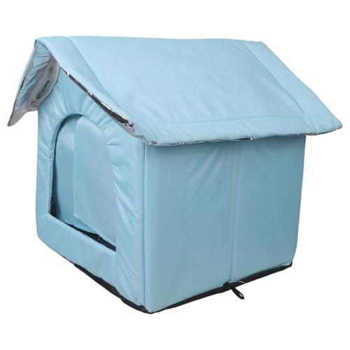 Katzennest streunende Katzen Unterschlupf mit isolierendem Futter und wasserabweisend für den Außenbereich, bequem und warm, Tierheim Katzennest streunende Katzen Unterschlupf mit isolierendem Futter und wasserabweisend für den Außenbereich, bequem und warm, Tierheim von JUYAXIN