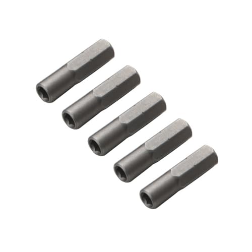 Sechskant-Bit-Adapter, 5-teiliges Set, 6,35 mm auf 4 mm Stecknussschaft für präzise Schraubendreher und Bohrer, Verwendung von Elektrowerkzeug-Zubehör von JUYAXIN