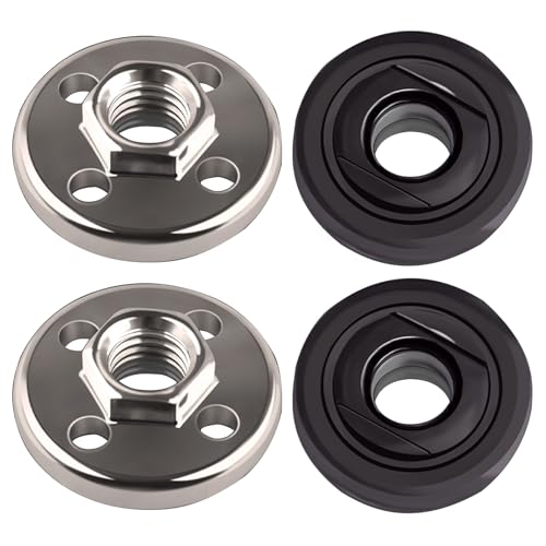 Sechskant Flanschmutter Druckplatte für 100er Schleifmaschine 4-Loch Stahl mit Rostschutzbeschichtung Lochdruck von JUYAXIN