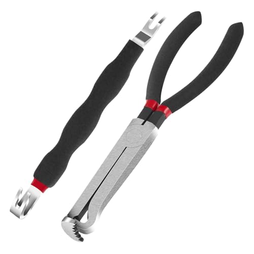 Werkzeug zum Entfernen von Klemmen, ergonomischer Griff, elektrische Trennzange für professionelle Elektriker und Heimwerker, doppelseitige Verbindungszange Werkzeug zum Entfernen von Klemmen, ergonomischer Griff, elektrische Trennzange für professionelle Elektriker und Heimwerker, doppelseitige Verbindungszange von JUYAXIN