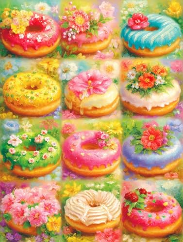 JUYIYUANFUZH Stickset Erwachsene Kreuzstich Stickpackungen Bilder 11CT Donut B Kreuzstich Set FüR AnfäNger Basteln Erwachsene40×50Cm von JUYIYUANFUZH